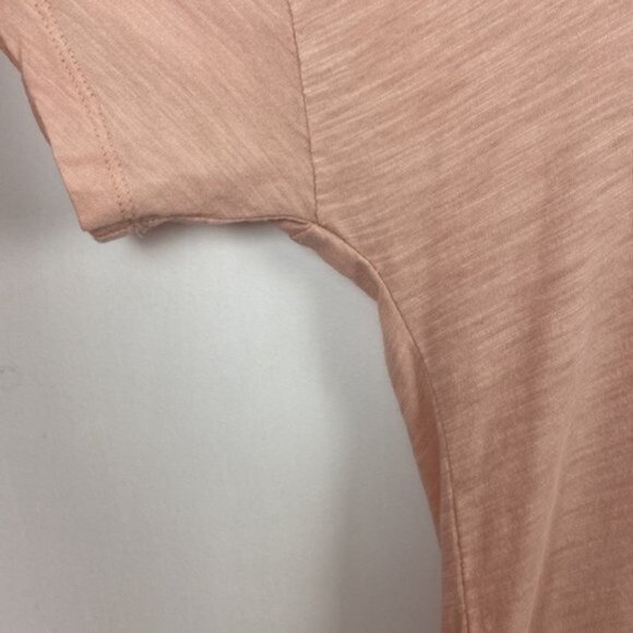 J.Crew S / M Modern Graphic Tee T-Shirt Blush Pink Black & Gold Letters - Picture 8 of 14